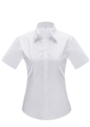 女短袖V領襯衣YWD4503 女短袖V領襯衣YWD4503