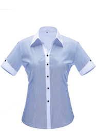 女短袖V領(lǐng)襯衣YWD3501 女短袖V領(lǐng)襯衣YWD3501